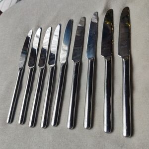 Edelstahl Rostfrei Dinner Knife Set of 9 Stainless Steel Germany Minimalist 9"